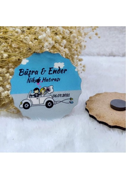 30 Adet Nikah Şekeri Magnet