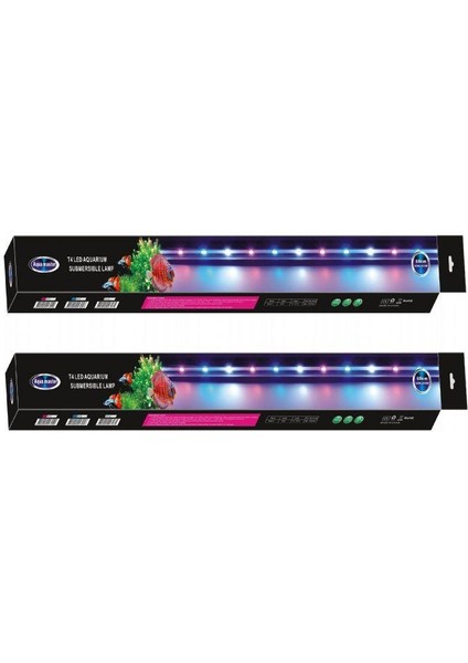 Su Içi LED Lamba 60 cm Beyaz+Pembe