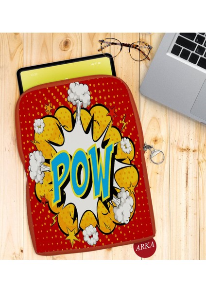 Gift Pop Art Tasarımlı Taşınabilir Koruyucu Tablet Kılıfı & Organizer Çanta - Turuncu-13 fiyatları