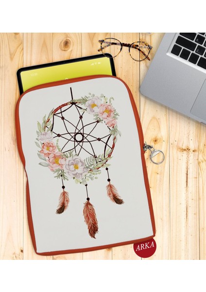 Gift Rüya Kapanı Tasarımlı Taşınabilir Koruyucu Tablet Kılıfı & Organizer Çanta - Turuncu-1 fiyatları