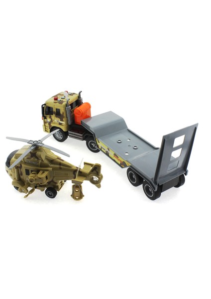 Sürtmeli Sesli ve Işıklı Helikopter Taşıyıcı Kahverengi Tır indirimleri