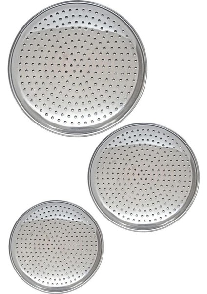 3'lü Paslanmaz Çelik Sarma Altlığı 20-22-24 cm