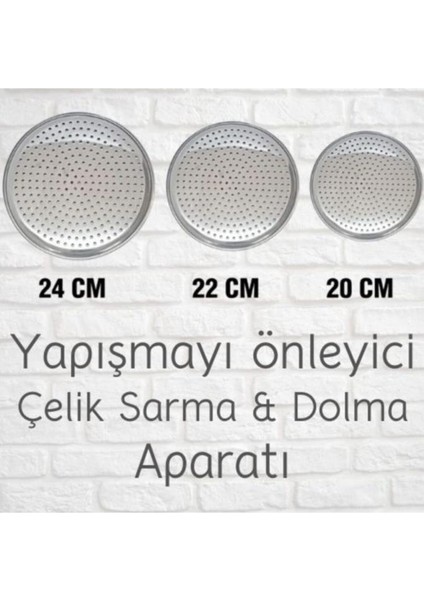 3'lü Paslanmaz Çelik Sarma Altlığı 20-22-24 cm fiyatları