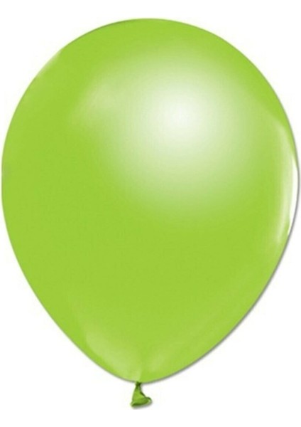 12 Inç Metalik Açık Yeşil Balon 10'lu