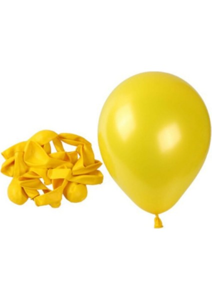 12 Inç Metalik Sarı Balon 30'lu