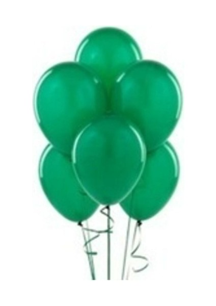 Koyu Yeşil Pastel Balon 25 Adet