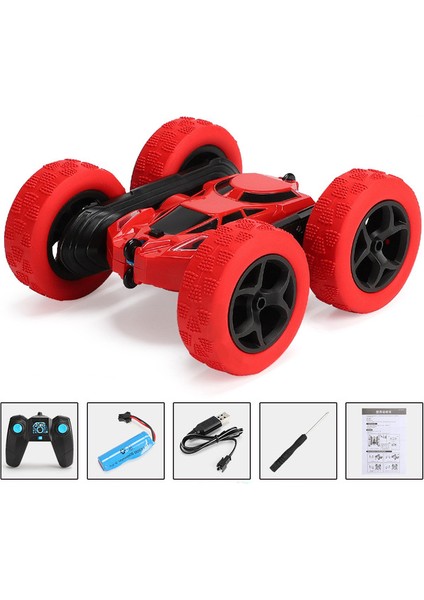 Uzaktan Kumandalı 2.4 Ghz 4WD Rc Dublör Oyuncak Araba - Kırmızı (Yurt Dışından)