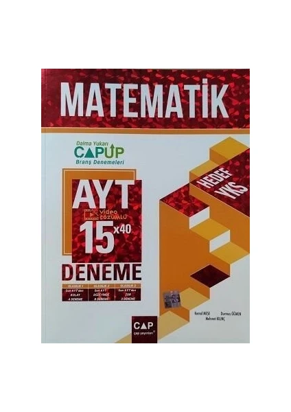 Çap Yayınları AYT Matematik 15 x 40 Up Deneme