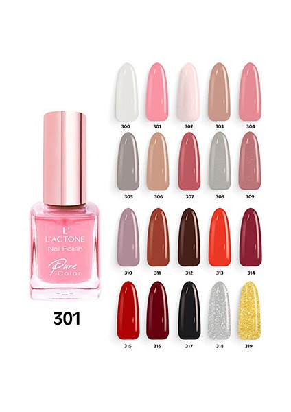 L'ACTONE   Oje Nail Polish Pure Color 301