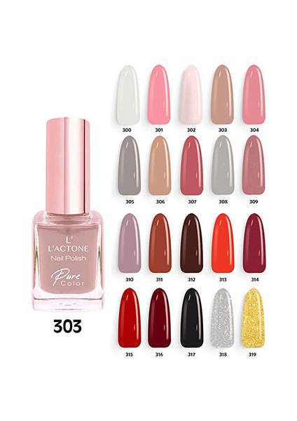 L'ACTONE Oje Nail Polish Pure Color 303