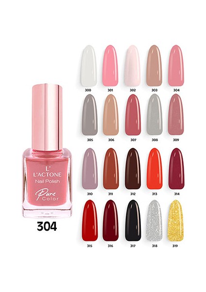 L'ACTONE Oje Nail Polish Pure Color 304