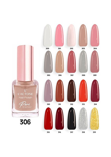 L'ACTONE Oje Nail Polish Pure Color 306