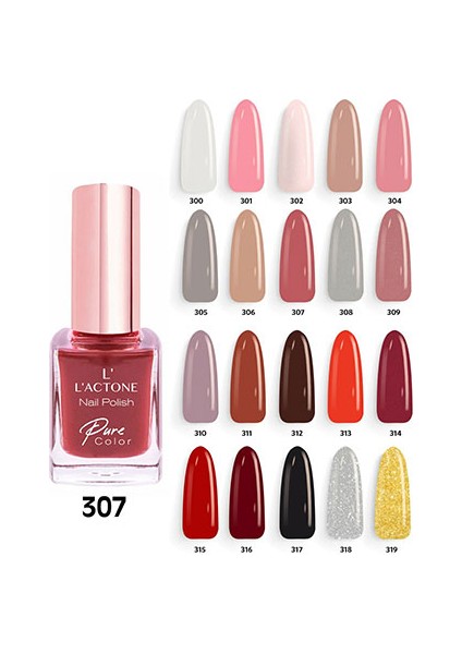 L'ACTONE   Oje Nail Polish Pure Color 307