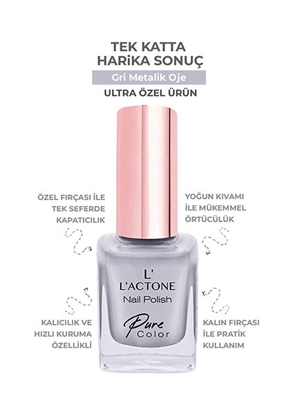 L'ACTONE Oje Nail Polish Pure Color 308