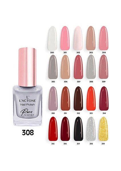 L'ACTONE Oje Nail Polish Pure Color 308