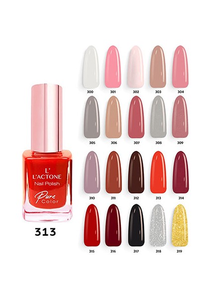 L'ACTONE Oje Nail Polish Pure Color 313