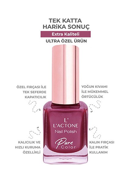 L'ACTONE Oje Nail Polish Pure Color 314