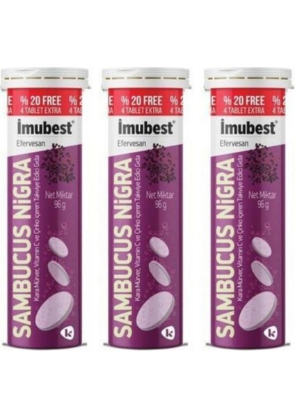 Imubest Sambucus Nigra 24 Effervesan Tablet 3 Kutu