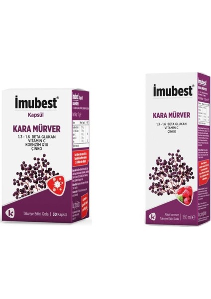 Kara Mürver 30 Kapsül 150 ml Şurup