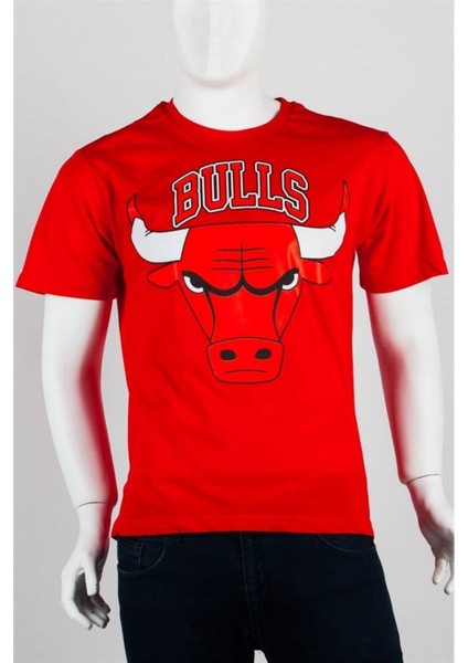 Dünyadan Hediyeler Chicago Bulls Unisex Pamuklu Regular Fit Tişört Medium