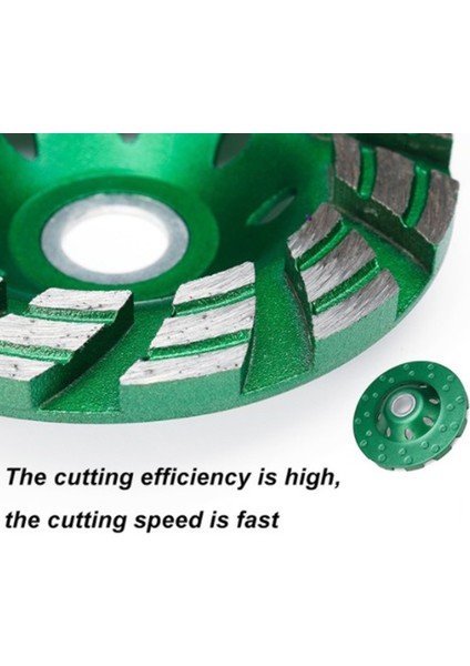 5 Adet 4 Inç (100MM) Elmas Taşlama Diski Açılı Taşlama Için Çift / Üç Sıra Taşlama Kupası Mevcut 12-24 Segment fırsatları