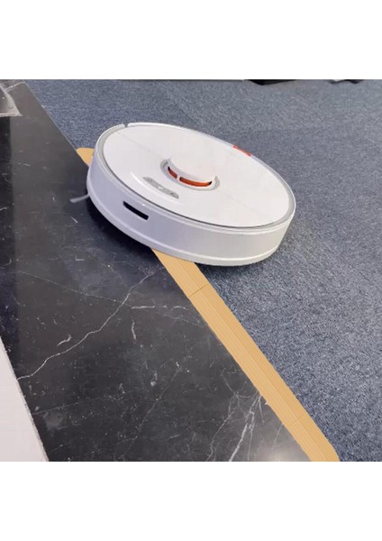 4 Mutfak Eşik Çubukları Seti Robot Elektrikli Süpürge Bej Sarı Için Adım Rampa