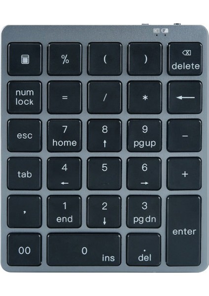 Bluetooth Kablosuz Numarası Pedleri 28 Tuşlar N960 Tablet Telefon Için Android Windows Siyah (Yurt Dışından)