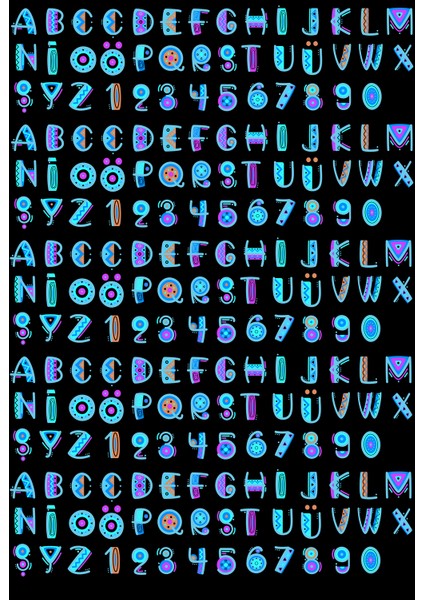 Harf Dikdörtgen Etiket (15X22 cm 2 Set)