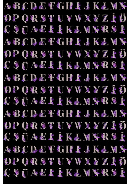 Harf Dikdörtgen Etiket (15X22 cm 2 Set)