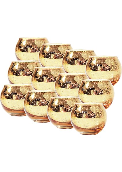 12X Cam Tealight Tutucu Partileri Dekor Mum Tutucular Şamdanlar Bir