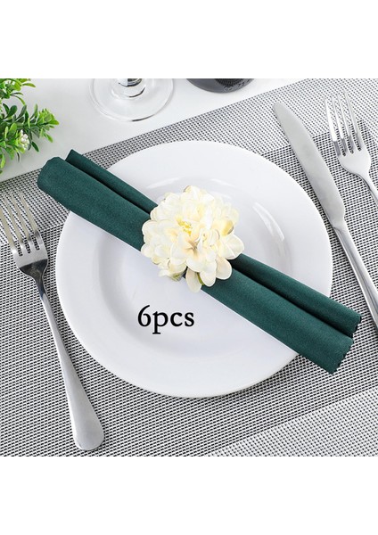 6x Napkin Yüzükler El Sanatları Sevgililer Günü Centerpieces Için Ev Mutfak Dekor Beyaz (Yurt Dışından) fırsatları