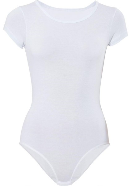 4057 Likralı Kisa Kol Body