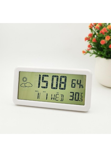 Kapalı Dijital Çalar Saat Ev Ofis Beyaz Için Büyük Ekran Elektronik Saat (Yurt Dışından) fırsatları