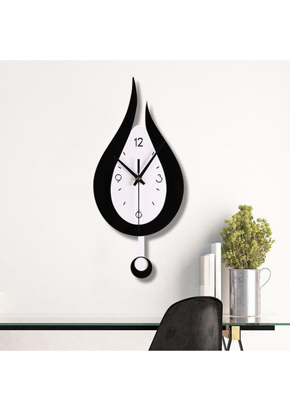 Yansıtılmış Pendulum Duvar Saati Sessiz Oturma Odası Ev Için Git Olmayan Izle fırsatları