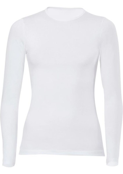 2142 Açik Yaka Uzun Kol T-Shirt