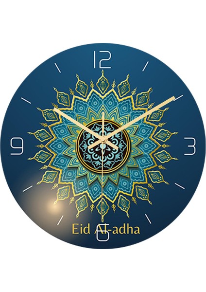 Islam Dekor Ramazanya Eid Hediye Yuvarlak Islam Duvar Saati Dilsiz Kuvars Saatler Bir fiyatları
