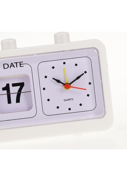 Retro Tarzı Çevirme Saati Dijital Çevirme Gün Tarihi Zaman Ekran Saat Beyaz (Yurt Dışından) indirimleri