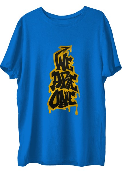 Weareone2 Baskılı Penye Boks Sporcu T-Shirt