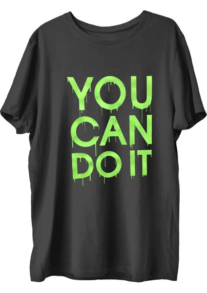 Youcan Baskılı Penye Boks Sporcu T-Shirt