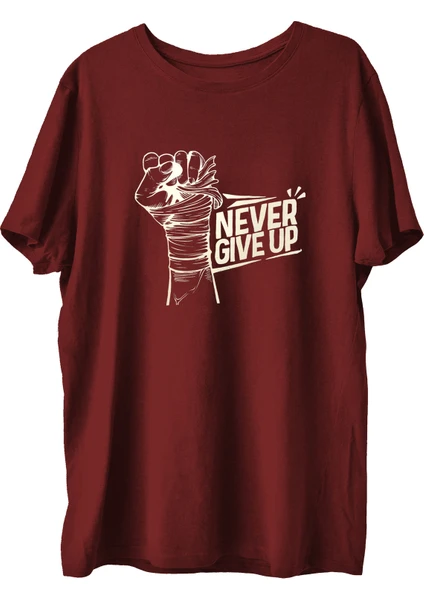 Top Glory Ngu Baskılı Penye Boks  Sporcu T-Shirt