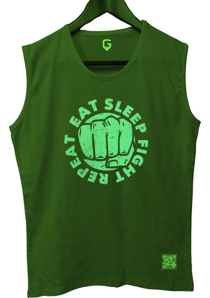 Eatsleep Tank Top Kolsuz Sporcu Tshirt
