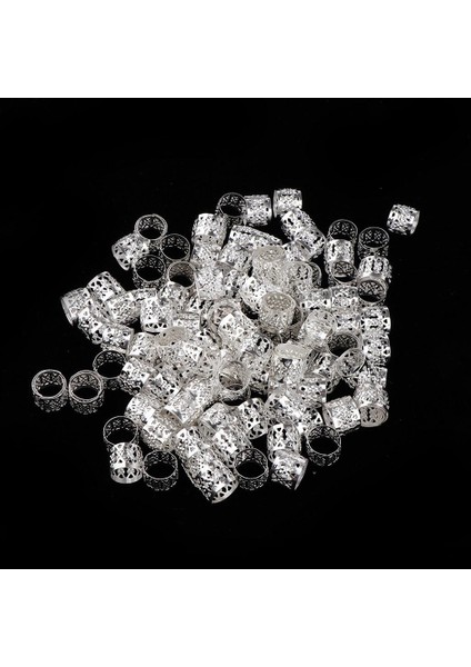 Saç, Sakallar, Örgüler, Dreadlocks 9mm Dia Için 100 Metal Manşet. Gümüş Rengi (Yurt Dışından) fiyatları