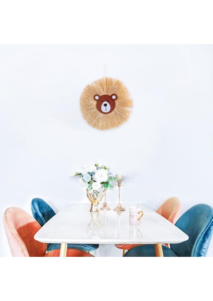 Rafya Duvar Asılı Dekor Handwoven Hayvan Goblen Yatak Odası Dekorasyonu Için 10 indirimleri