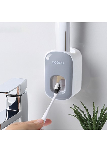 Asılı Otomatik Diş Macunu Dağıtıcı Diş Macunu Raf Banyo Duş Gri Için (Yurt Dışından) fırsatları