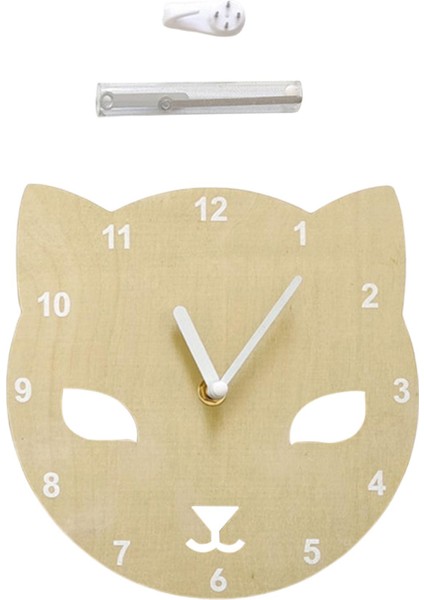 8 Inç Ahşap Asılı Duvar Saati Izle Git Olmayan Otel Mağazaları Cafe Kreş Kedi fiyatları