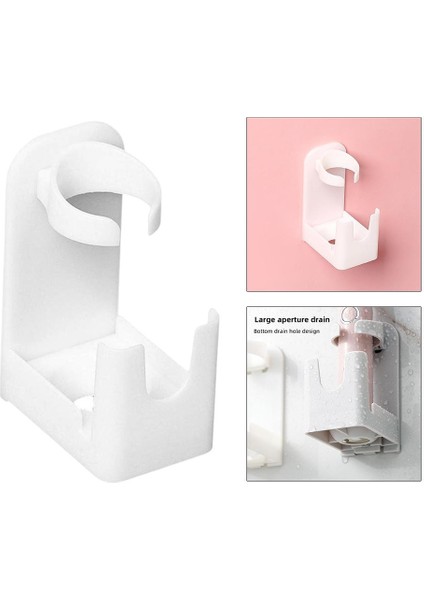 Duvar Montajı Diş Fırçası Tutucu Depolama Raf Banyo Uzay Tasarruflu Duş Beyaz (Yurt Dışından) modelleri