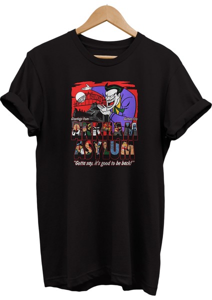 Batman Çizgi Film Baskılı %100 Pamuk Oversize T-Shirt Büyük Beden Tişört