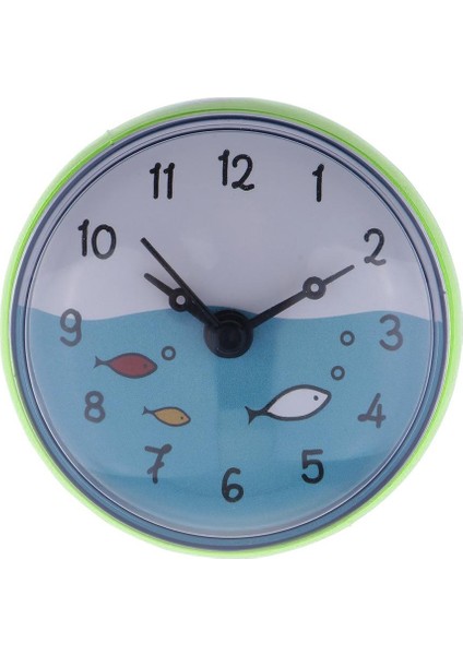 Banyo Duvar Emme Saati Su Geçirmez Zaman Ekran Ev Dekor Hediye Turuncu(Yurt Dışından)