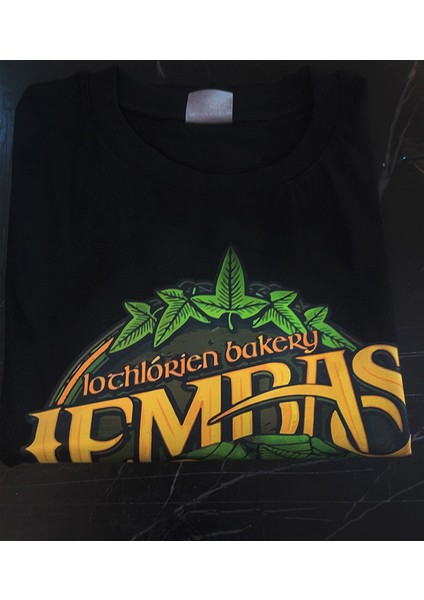 Lotr Yüzüklerin Efendisi Lembas Peksimeti Baskılı Pamuk Oversize T-Shirt fiyatları