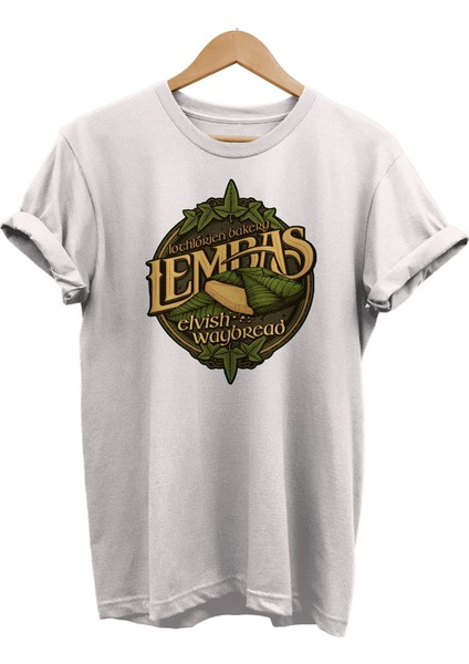 Lotr Yüzüklerin Efendisi Lembas Peksimeti Baskılı %100 Pamuk Oversize T-Shirt
